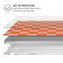 Orange Checkered MacBook Air 15in (2023-2025) Case plus Skin